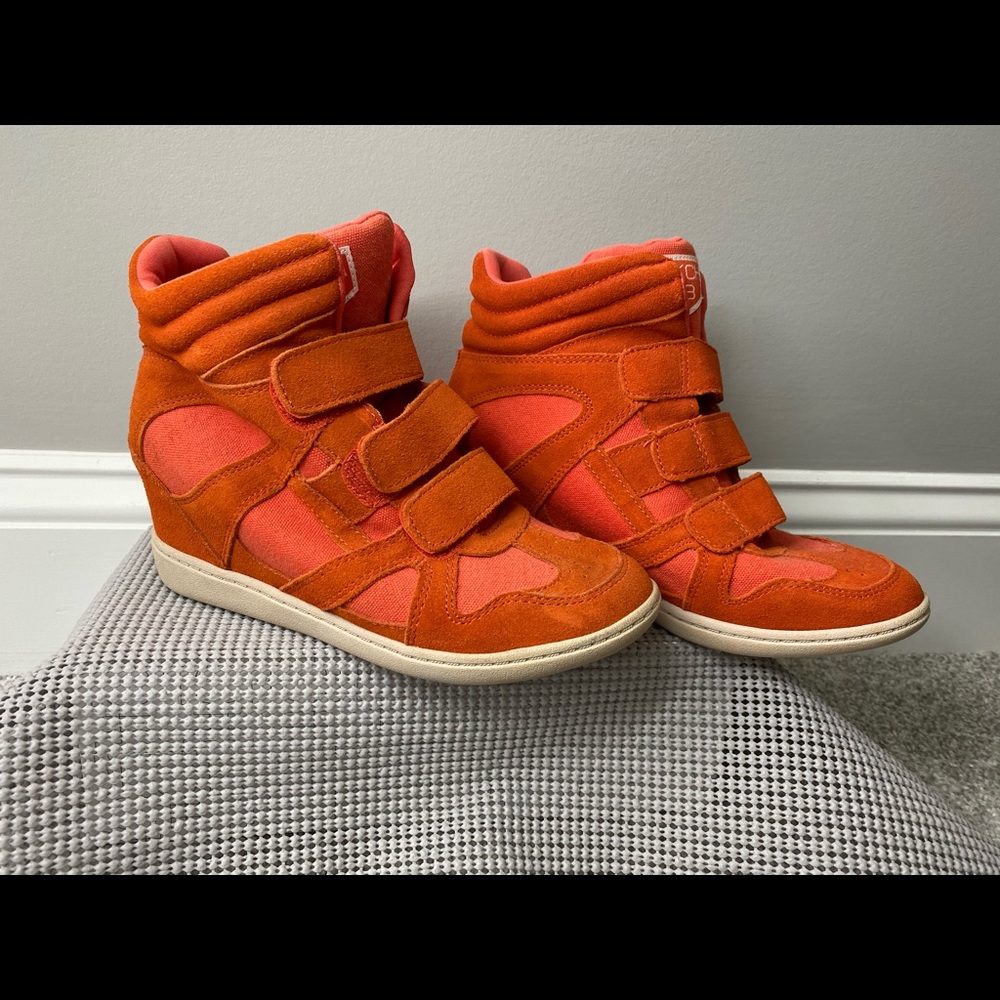 Orange Sneaker Heels